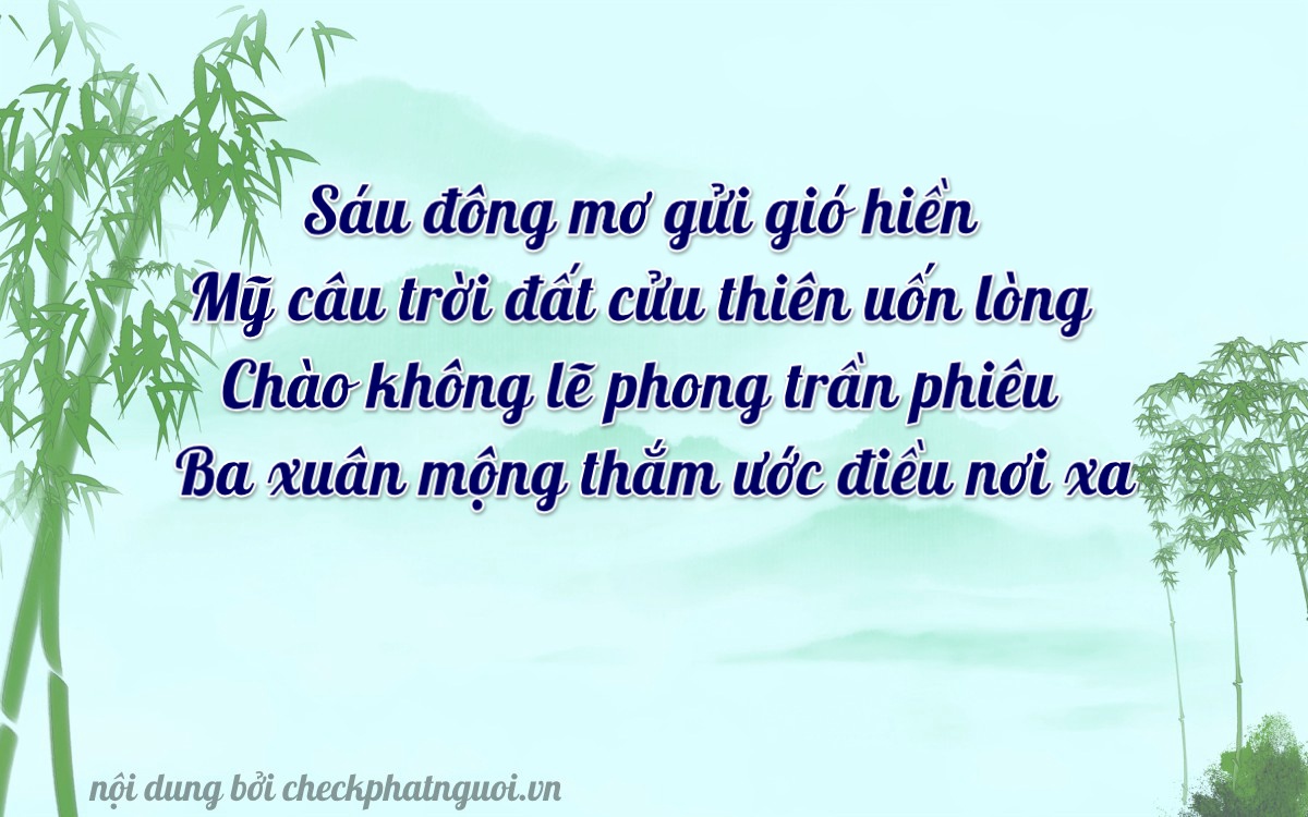 Bài thơ ý nghĩa cho <b>biển số 59L2-60903</b> tại website checkphatnguoi.vn