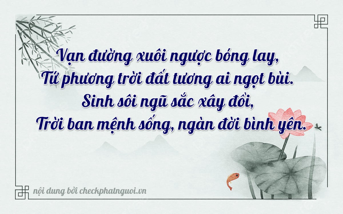 Bài thơ ý nghĩa cho <b>biển số 59L3-24299</b> tại website checkphatnguoi.vn