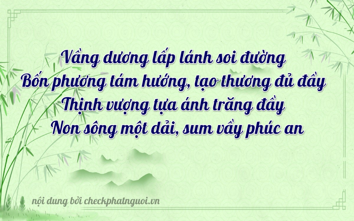 Bài thơ ý nghĩa cho <b>biển số 59L3-43747</b> tại website checkphatnguoi.vn