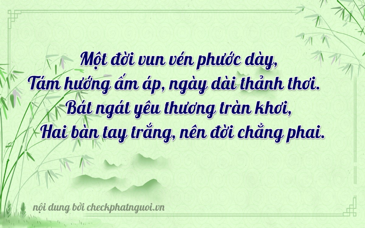 Bài thơ ý nghĩa cho <b>biển số 59LA-12828</b> tại website checkphatnguoi.vn