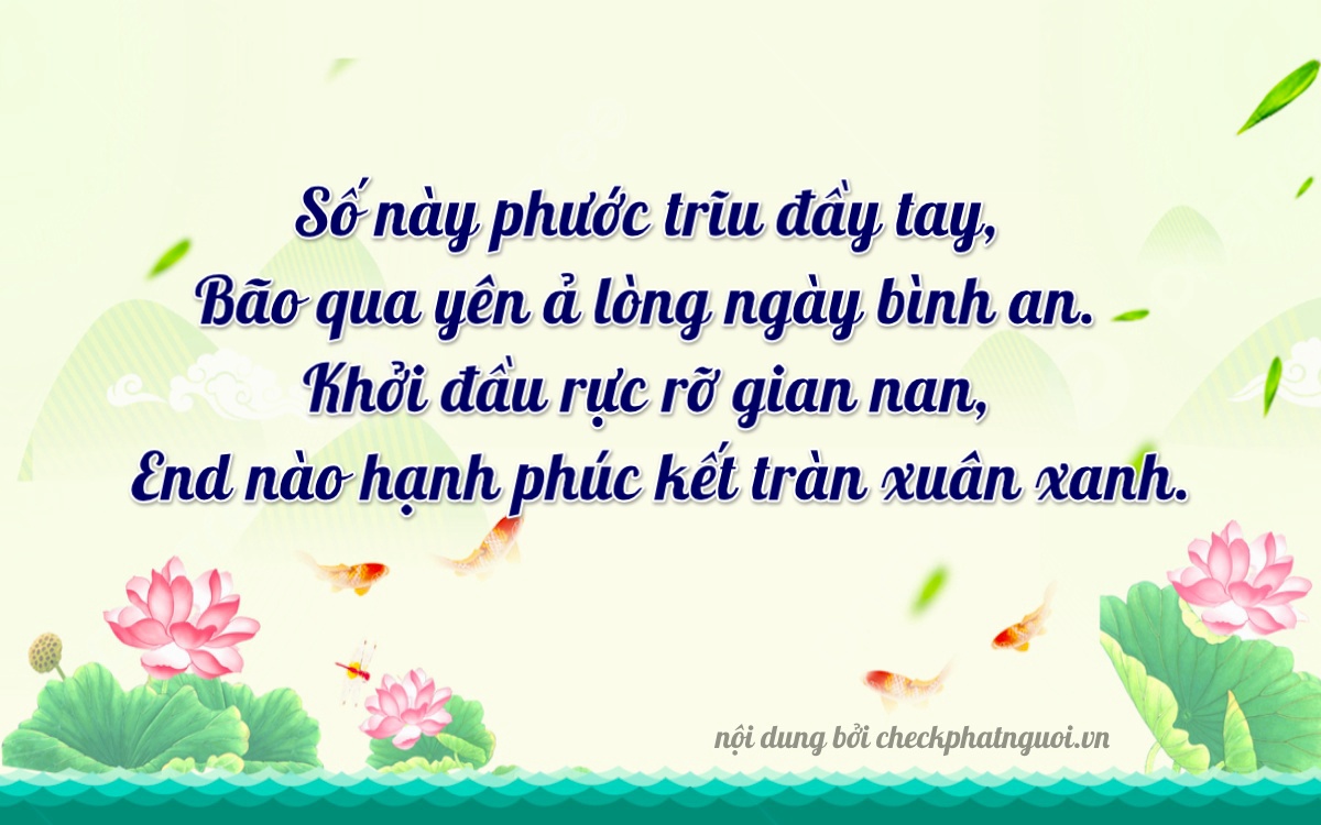 Bài thơ ý nghĩa cho <b>biển số 59LA-23210</b> tại website checkphatnguoi.vn