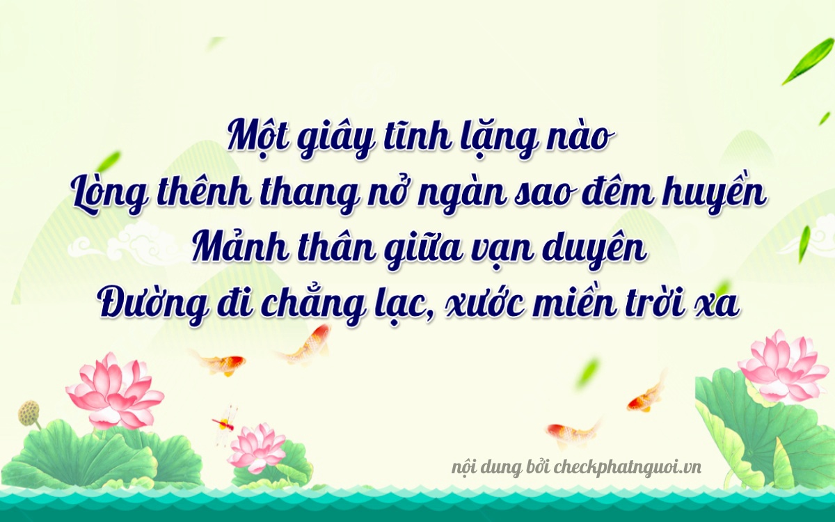 Bài thơ ý nghĩa cho <b>biển số 59LA-24568</b> tại website checkphatnguoi.vn