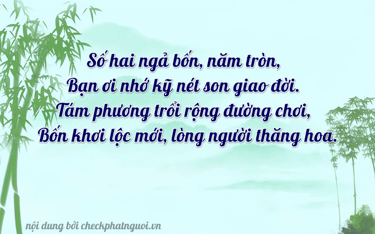 Bài thơ ý nghĩa cho <b>biển số 59LA-24840</b> tại website checkphatnguoi.vn