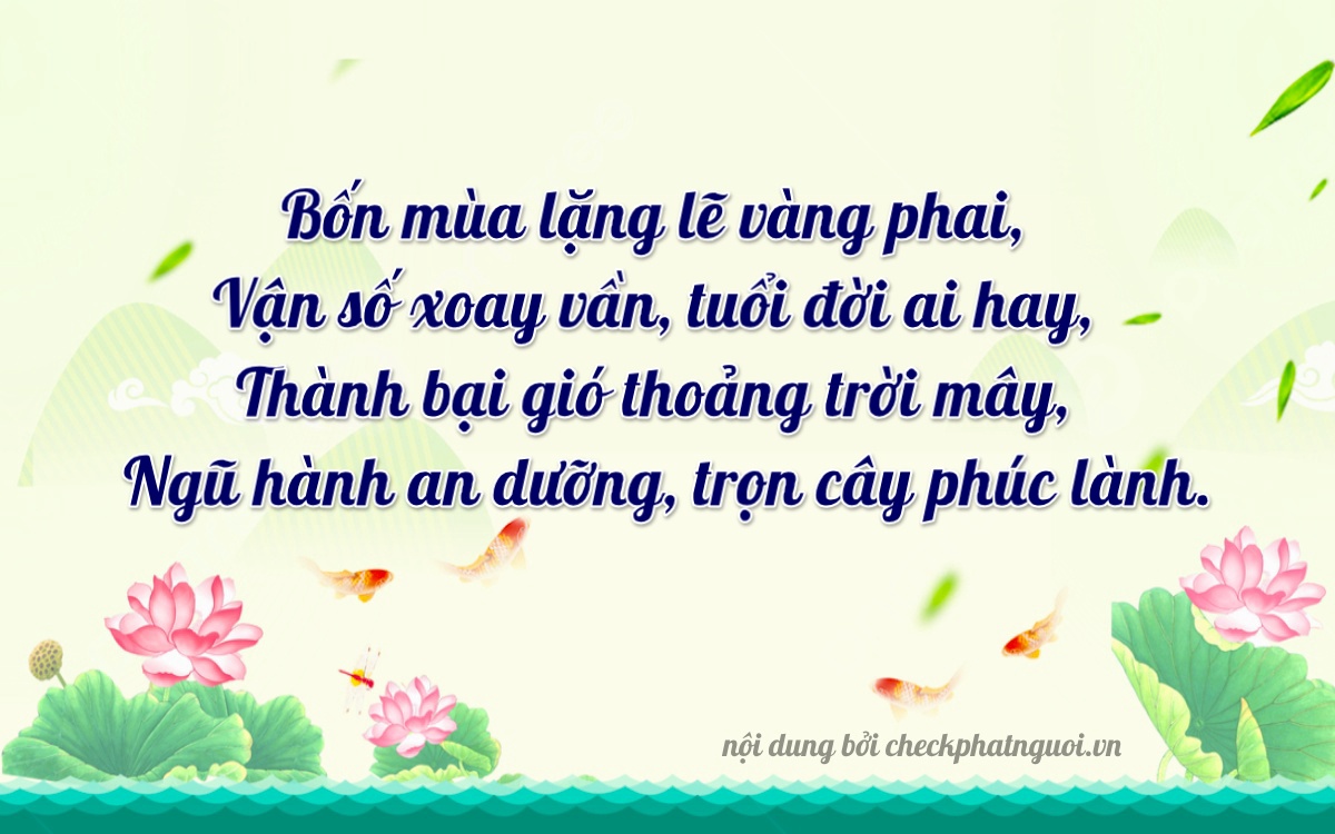 Bài thơ ý nghĩa cho <b>biển số 59M1-64935</b> tại website checkphatnguoi.vn