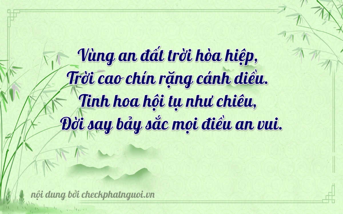 Bài thơ ý nghĩa cho <b>biển số 59M1-70897</b> tại website checkphatnguoi.vn