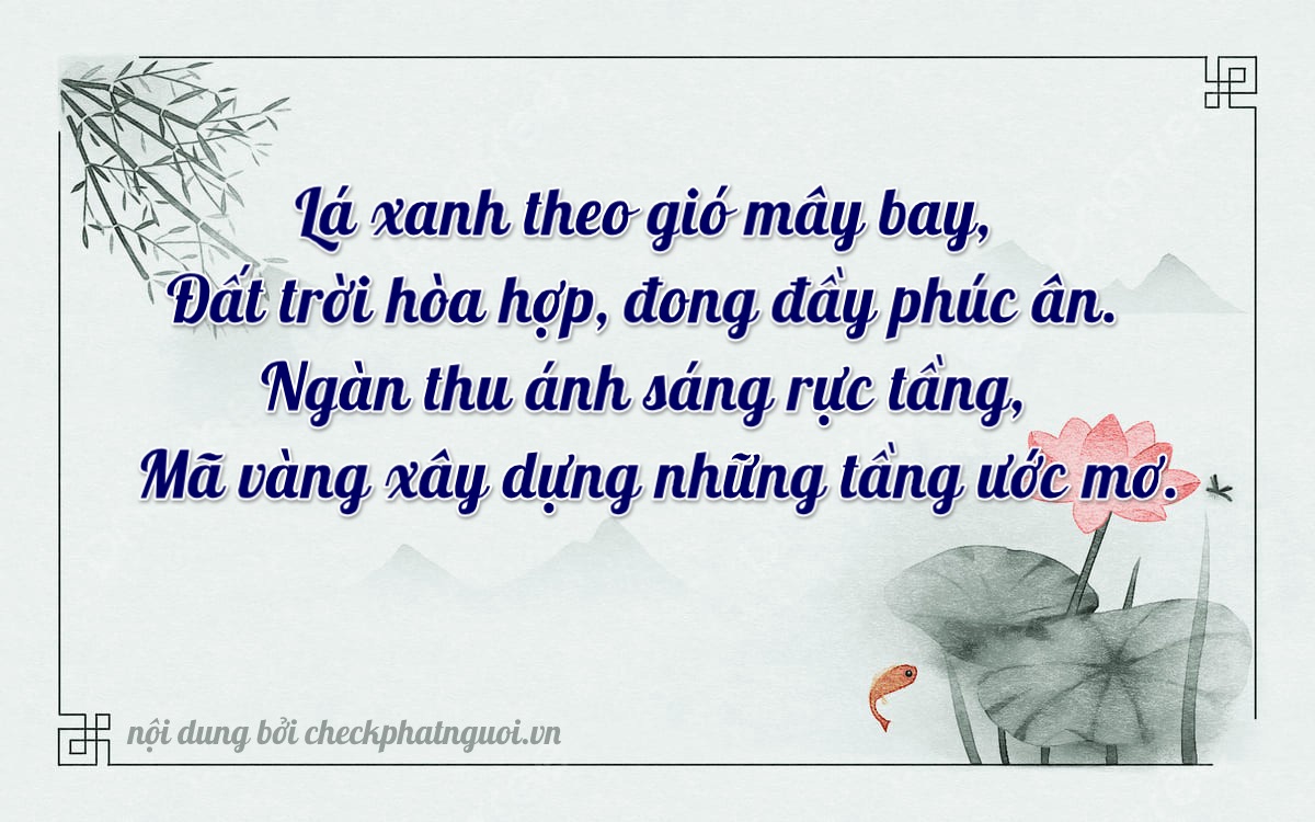 Bài thơ ý nghĩa cho <b>biển số 59M1-73280</b> tại website checkphatnguoi.vn