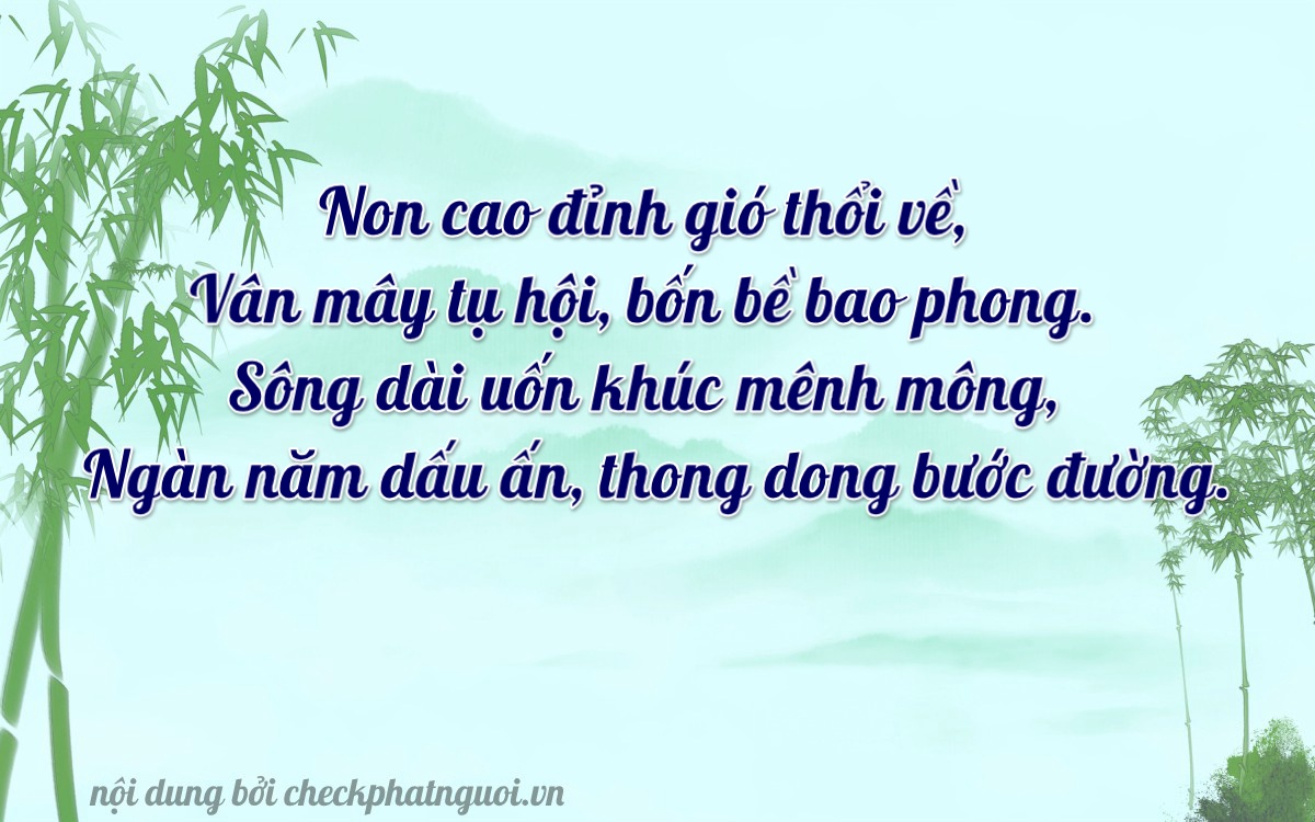 Bài thơ ý nghĩa cho <b>biển số 59M1-88966</b> tại website checkphatnguoi.vn
