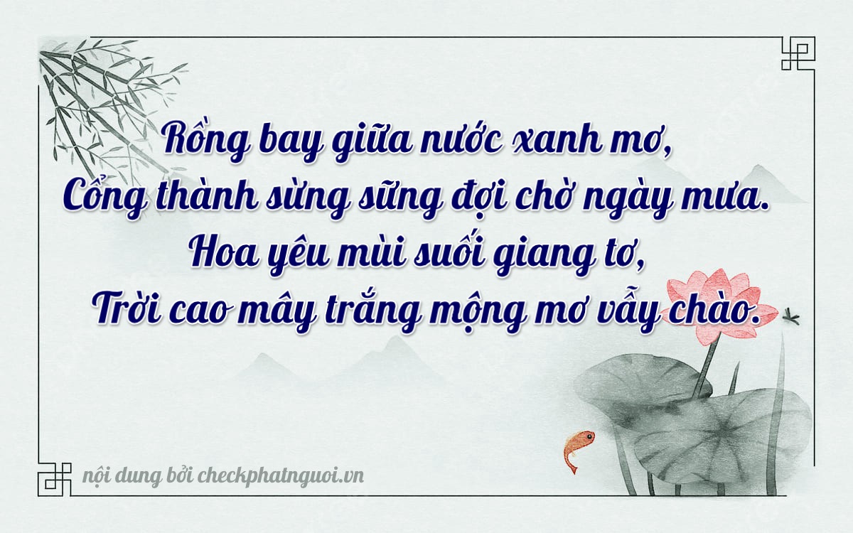 Bài thơ ý nghĩa cho <b>biển số 59M1-98794</b> tại website checkphatnguoi.vn