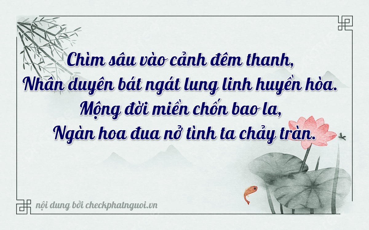 Bài thơ ý nghĩa cho <b>biển số 59N3-14091</b> tại website checkphatnguoi.vn