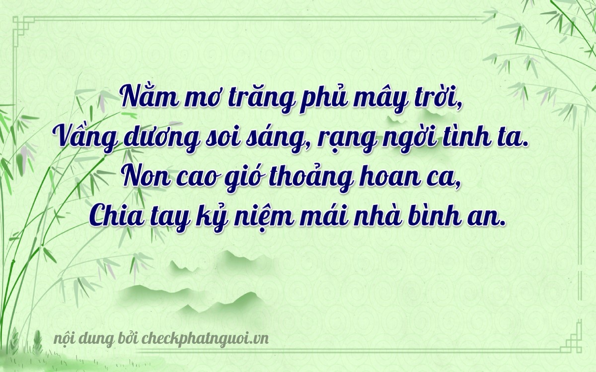 Bài thơ ý nghĩa cho <b>biển số 59N3-20746</b> tại website checkphatnguoi.vn