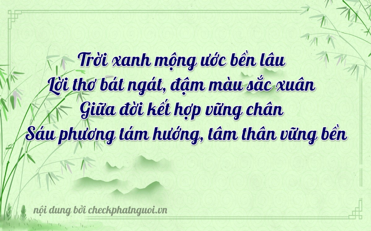 Bài thơ ý nghĩa cho <b>biển số 59N3-26562</b> tại website checkphatnguoi.vn