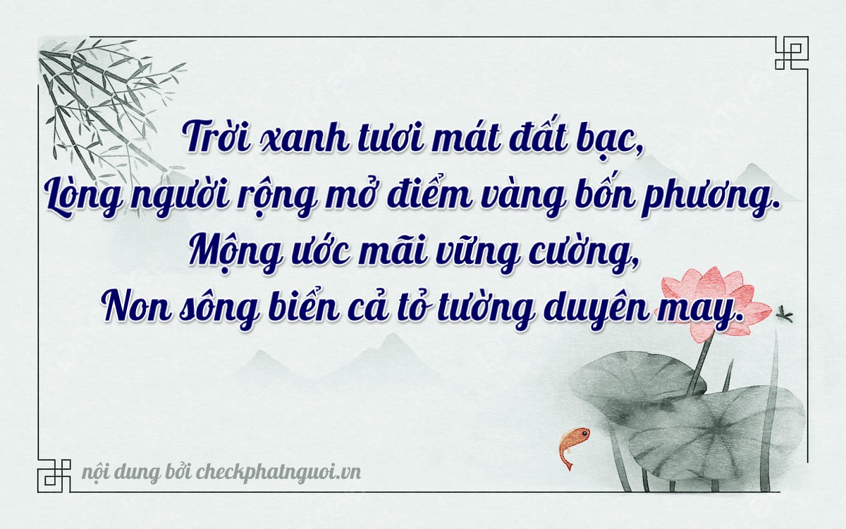 Bài thơ ý nghĩa cho <b>biển số 59N3-32434</b> tại website checkphatnguoi.vn