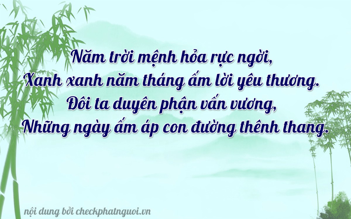 Bài thơ ý nghĩa cho <b>biển số 59NA-51415</b> tại website checkphatnguoi.vn