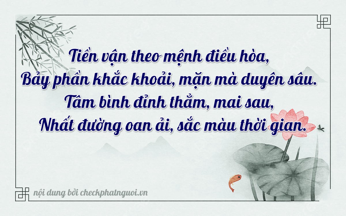 Bài thơ ý nghĩa cho <b>biển số 59P1-67151</b> tại website checkphatnguoi.vn