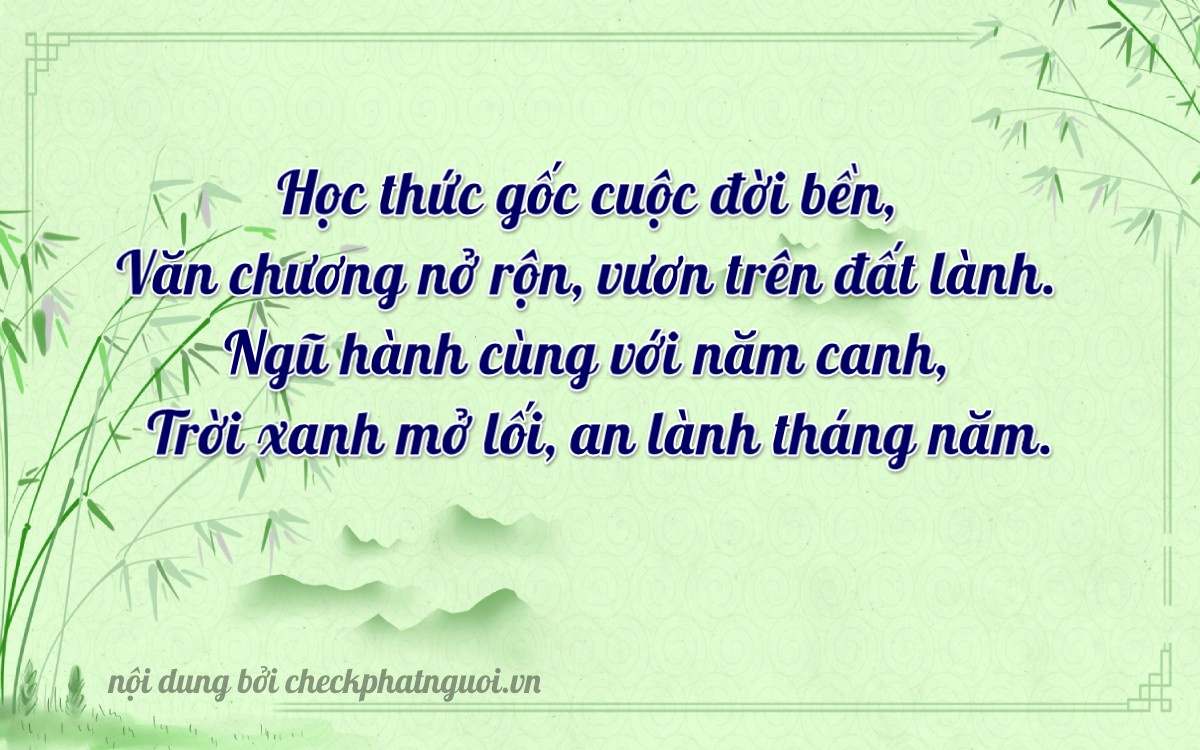 Bài thơ ý nghĩa cho <b>biển số 59P1-89831</b> tại website checkphatnguoi.vn