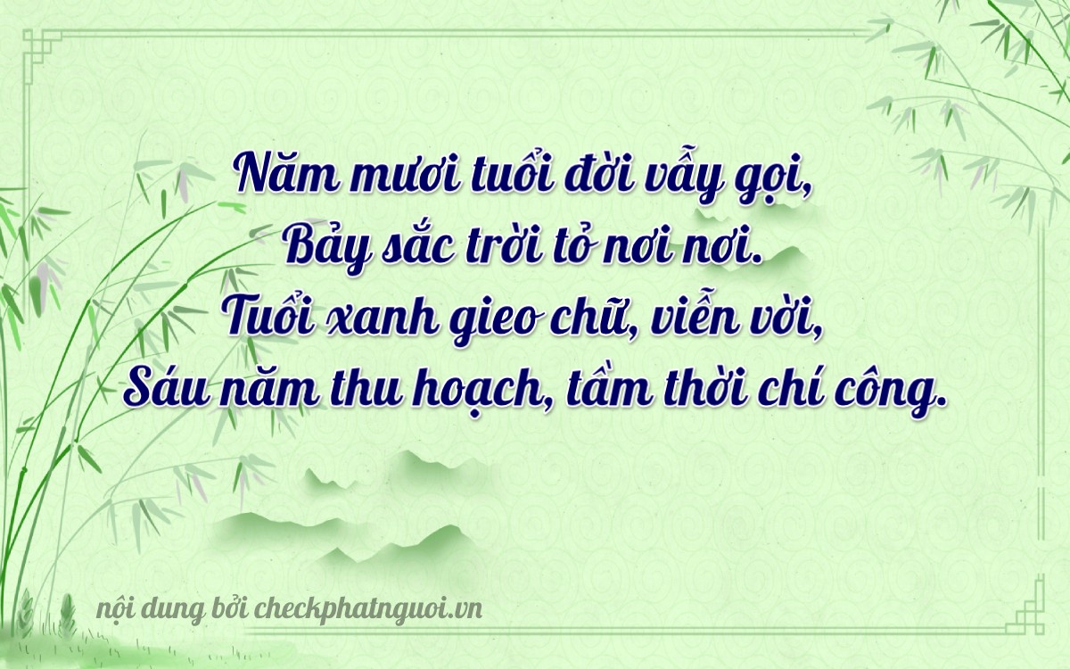 Bài thơ ý nghĩa cho <b>biển số 59P2-04765</b> tại website checkphatnguoi.vn