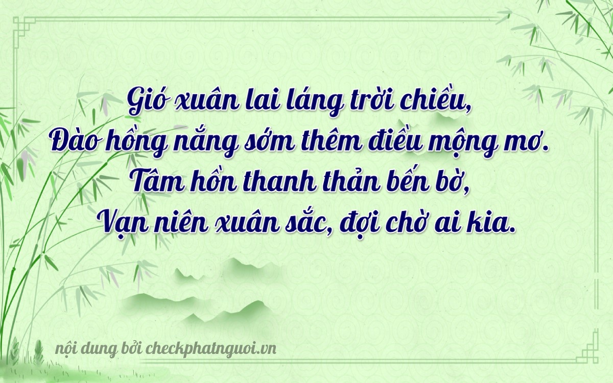 Bài thơ ý nghĩa cho <b>biển số 59P3-03123</b> tại website checkphatnguoi.vn