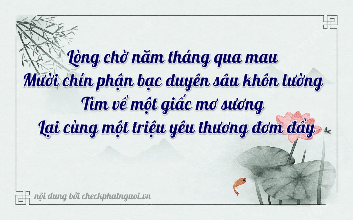 Bài thơ ý nghĩa cho <b>biển số 59P3-15991</b> tại website checkphatnguoi.vn