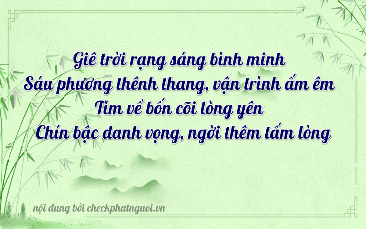 Bài thơ ý nghĩa cho <b>biển số 59P3-38946</b> tại website checkphatnguoi.vn