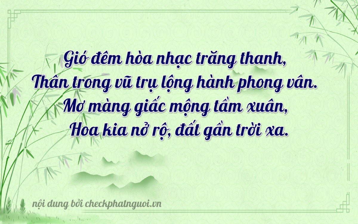 Bài thơ ý nghĩa cho <b>biển số 59P3-40281</b> tại website checkphatnguoi.vn