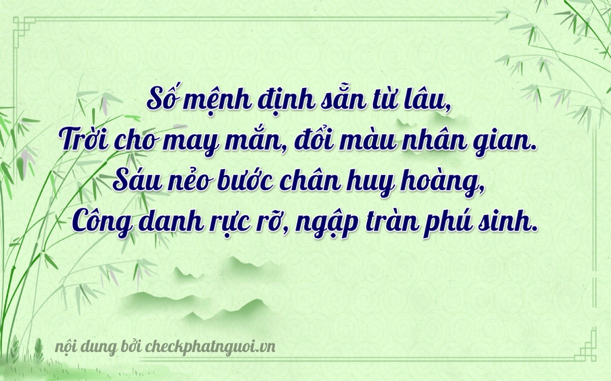 Bài thơ ý nghĩa cho <b>biển số 59S1-83065</b> tại website checkphatnguoi.vn