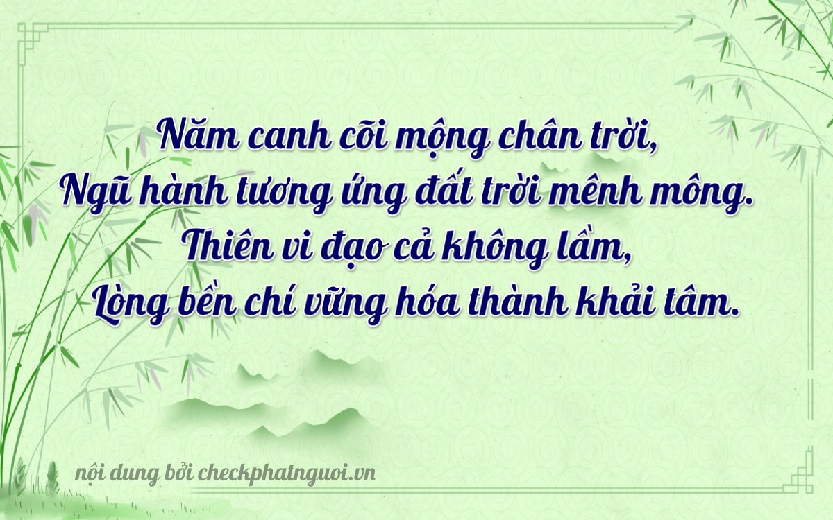 Bài thơ ý nghĩa cho <b>biển số 59S2-59535</b> tại website checkphatnguoi.vn