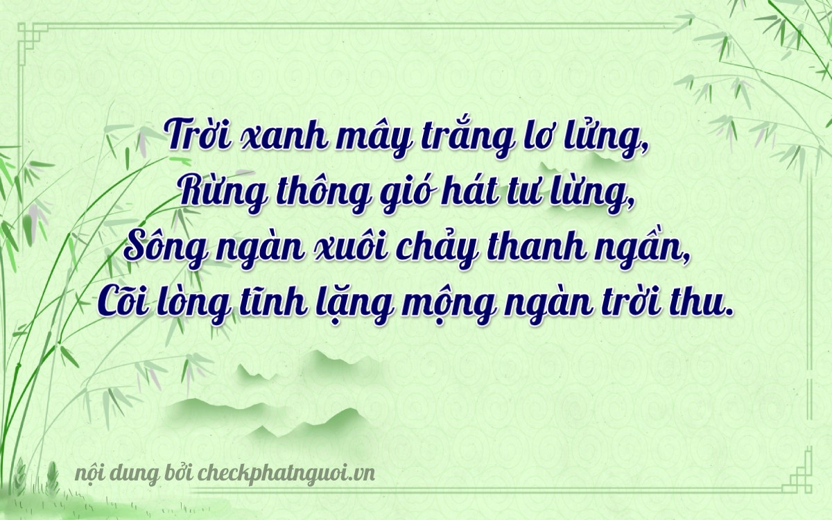 Bài thơ ý nghĩa cho <b>biển số 59S2-66306</b> tại website checkphatnguoi.vn