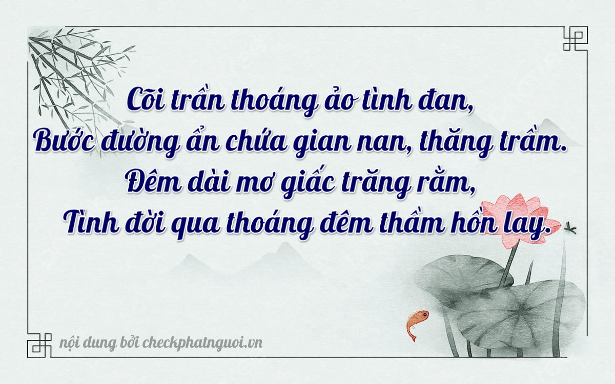 Bài thơ ý nghĩa cho <b>biển số 59S2-70994</b> tại website checkphatnguoi.vn