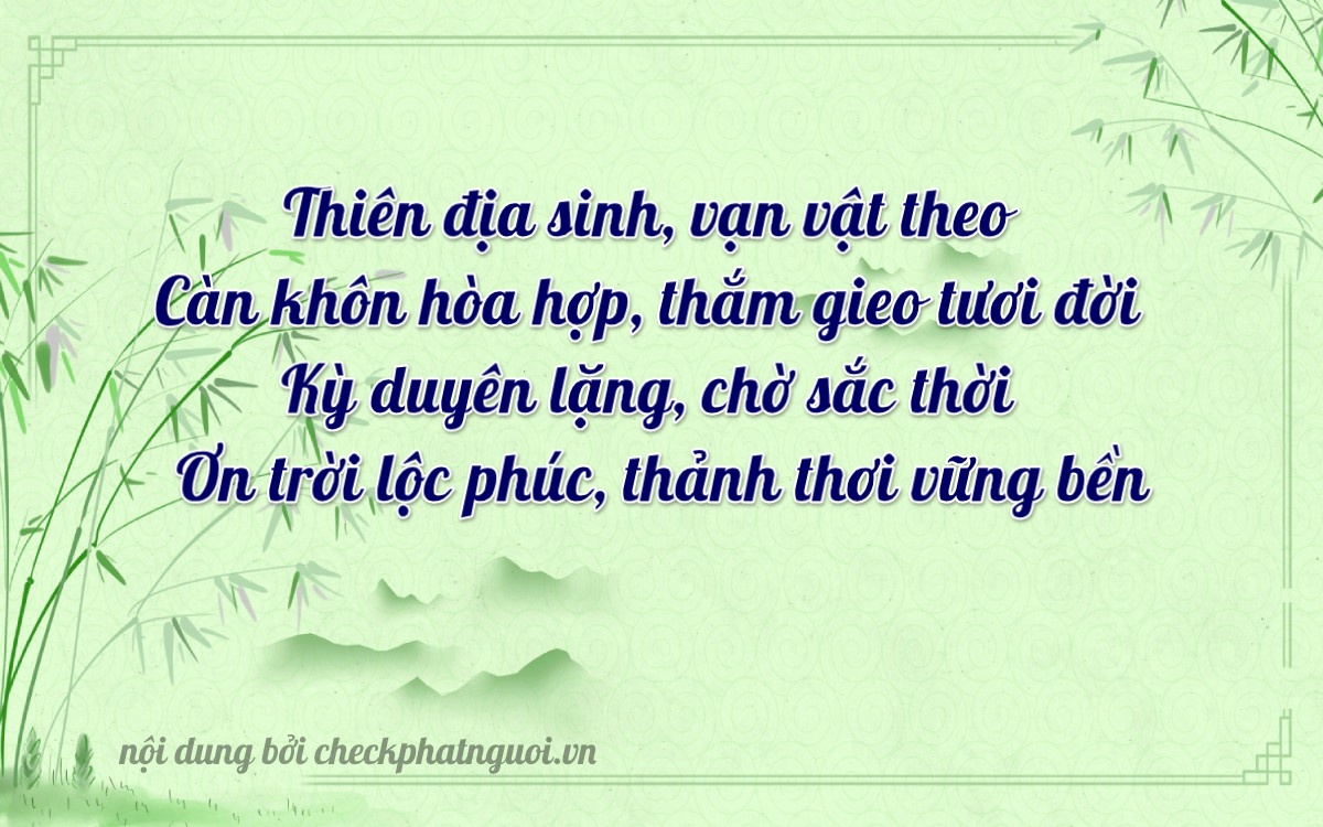 Bài thơ ý nghĩa cho <b>biển số 59S3-11203</b> tại website checkphatnguoi.vn
