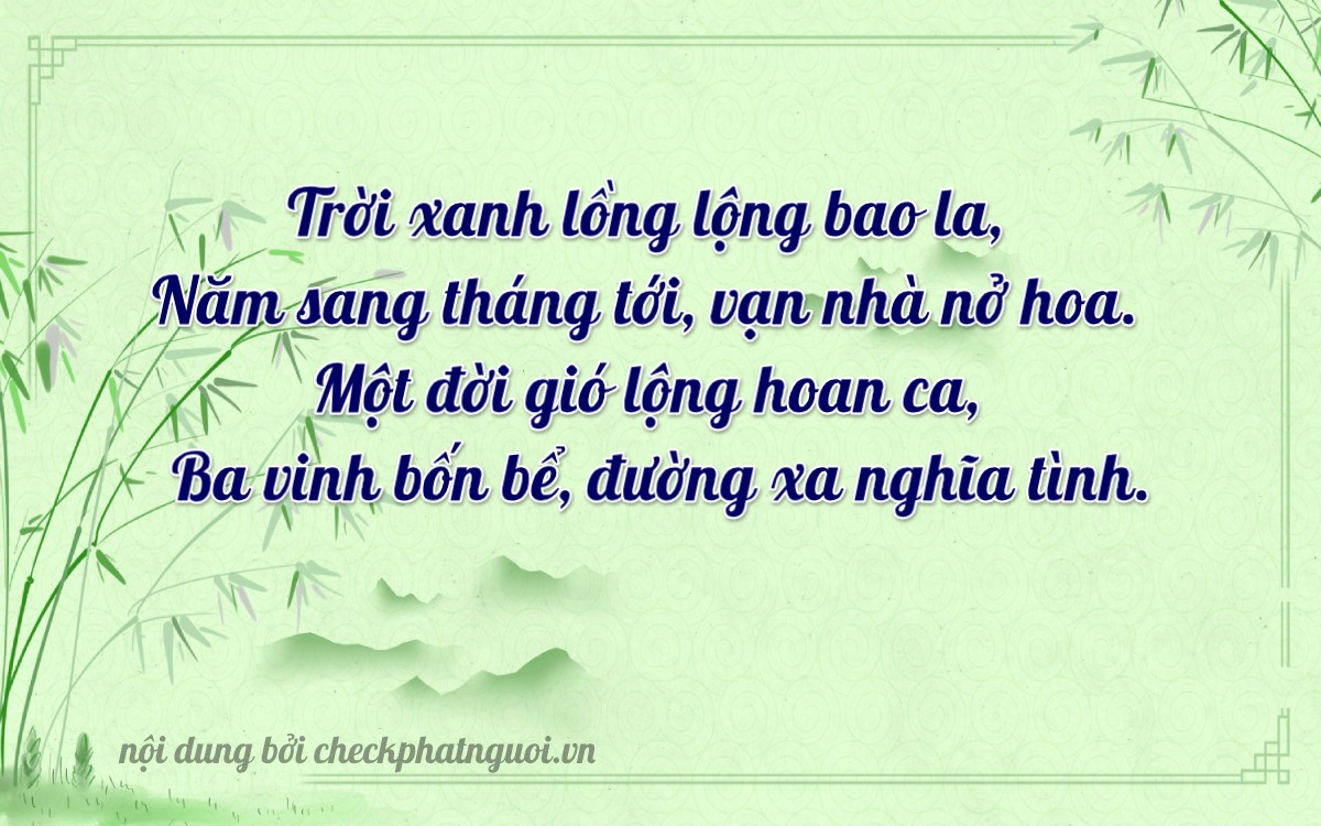 Bài thơ ý nghĩa cho <b>biển số 59S3-15703</b> tại website checkphatnguoi.vn