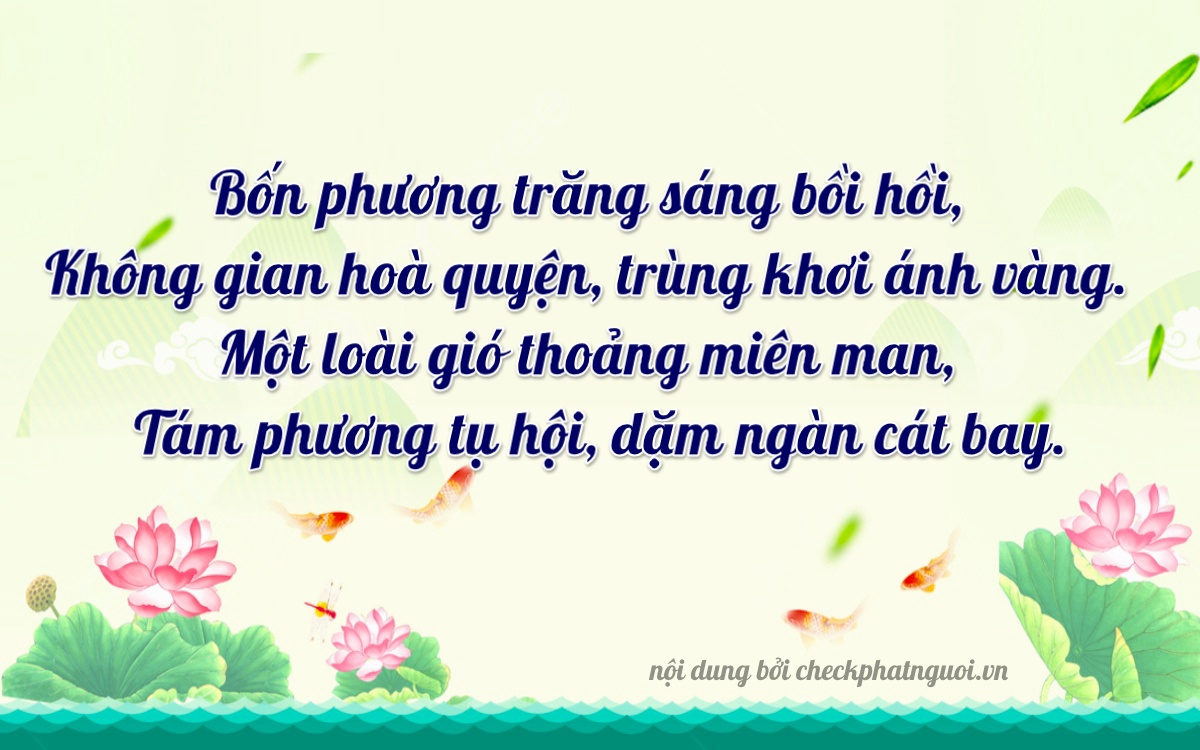 Bài thơ ý nghĩa cho <b>biển số 59S3-41898</b> tại website checkphatnguoi.vn