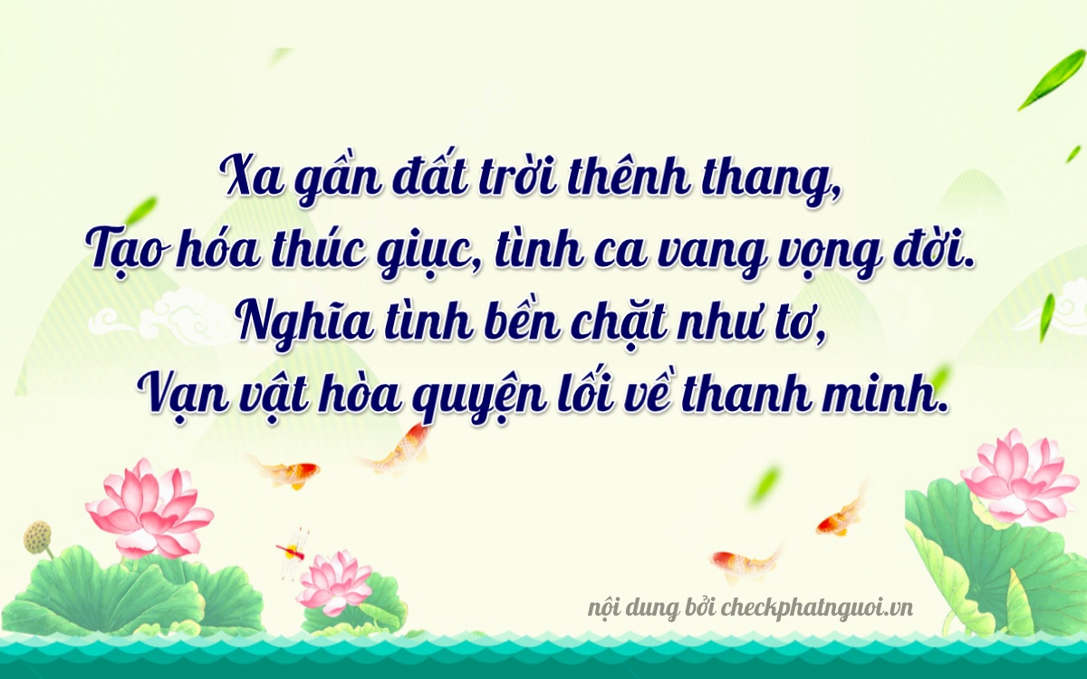 Bài thơ ý nghĩa cho <b>biển số 59SA-20209</b> tại website checkphatnguoi.vn