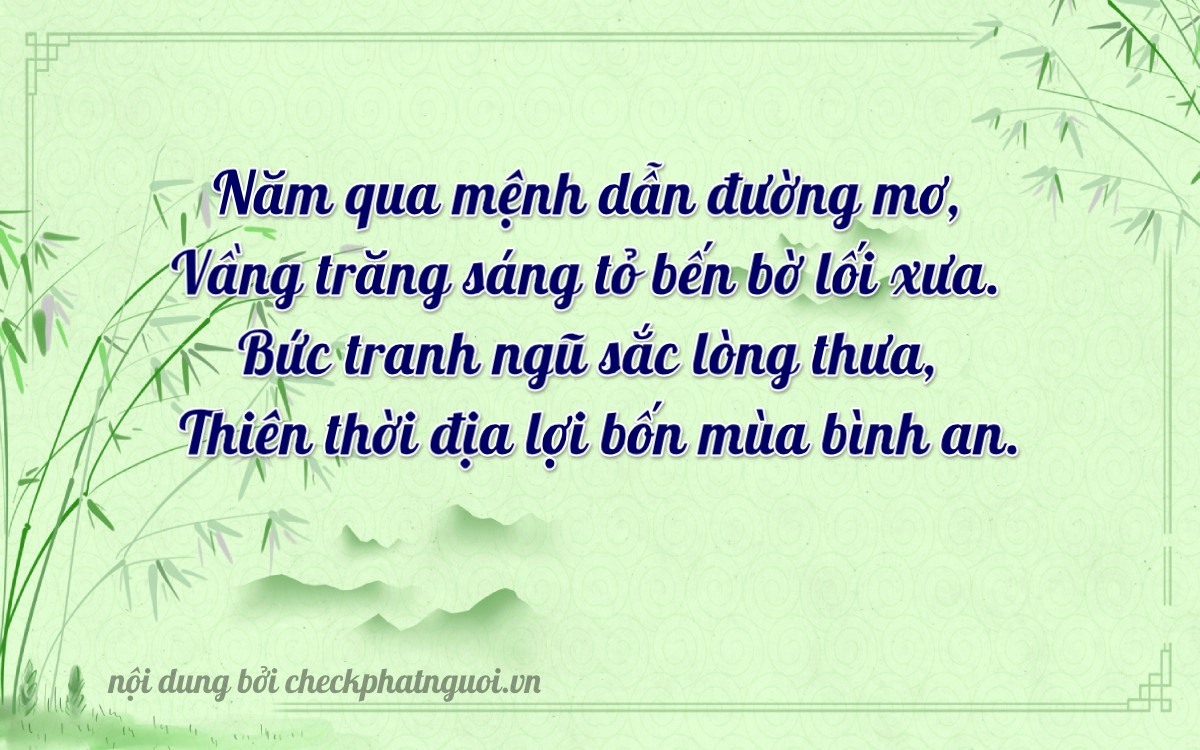 Bài thơ ý nghĩa cho <b>biển số 59T1-59716</b> tại website checkphatnguoi.vn