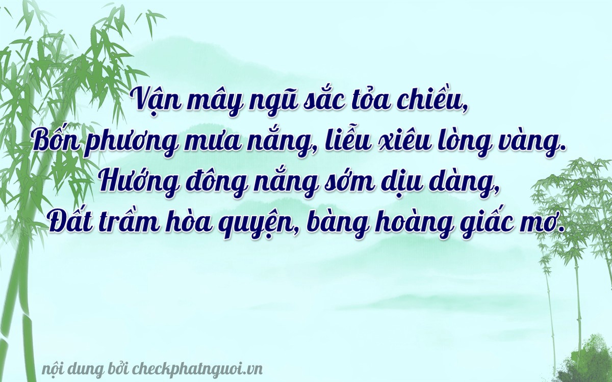 Bài thơ ý nghĩa cho <b>biển số 59T1-88428</b> tại website checkphatnguoi.vn