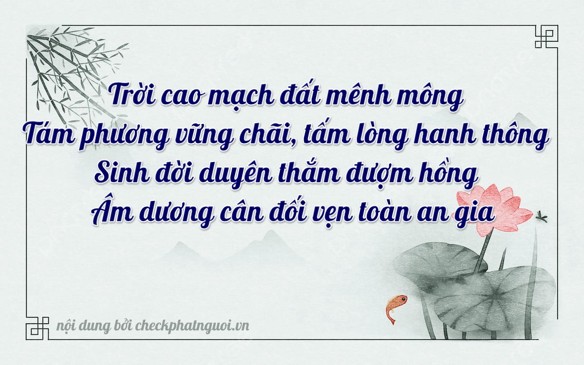 Bài thơ ý nghĩa cho <b>biển số 59T2-18852</b> tại website checkphatnguoi.vn