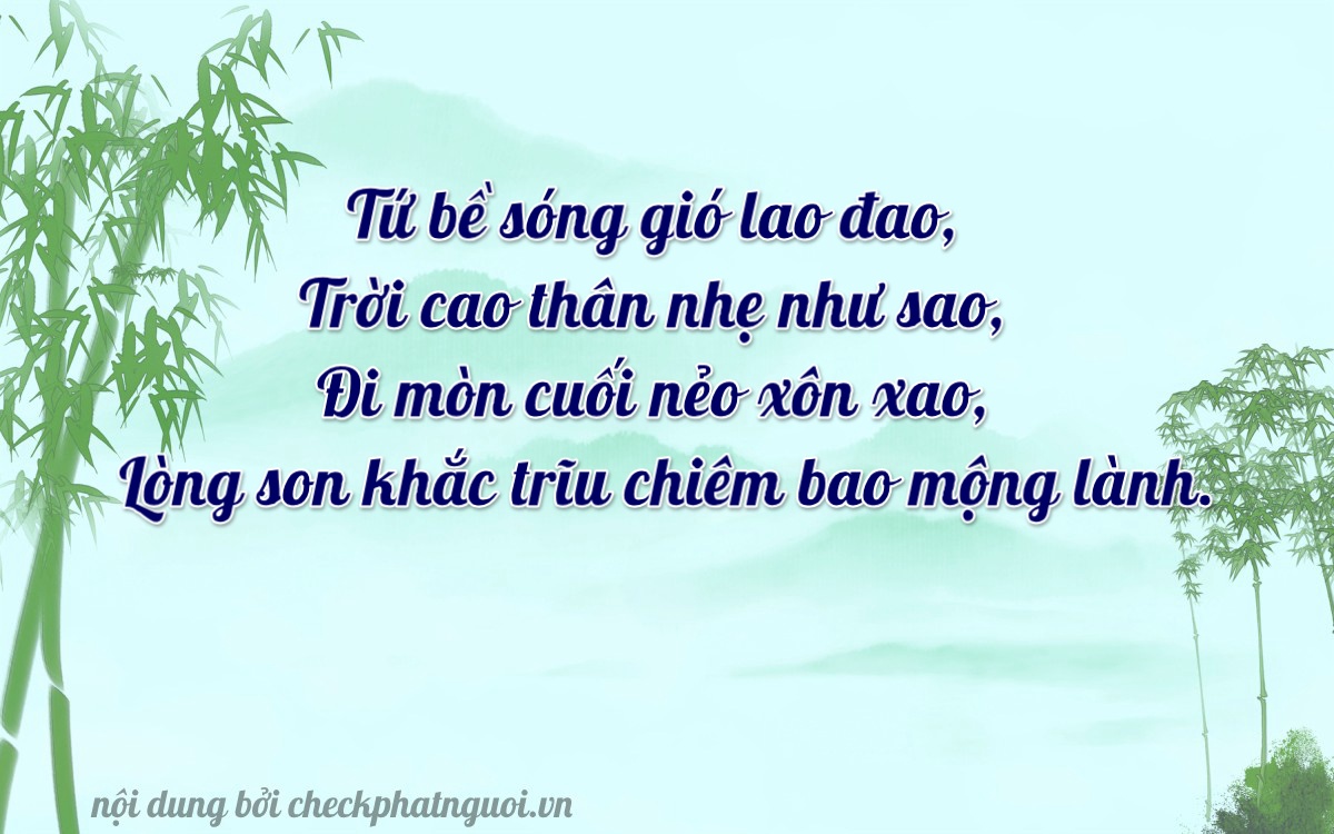 Bài thơ ý nghĩa cho <b>biển số 59T-49904</b> tại website checkphatnguoi.vn
