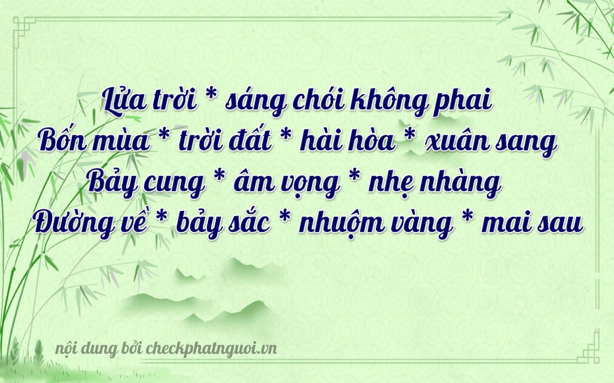 Bài thơ ý nghĩa cho <b>biển số 59TA-04737</b> tại website checkphatnguoi.vn