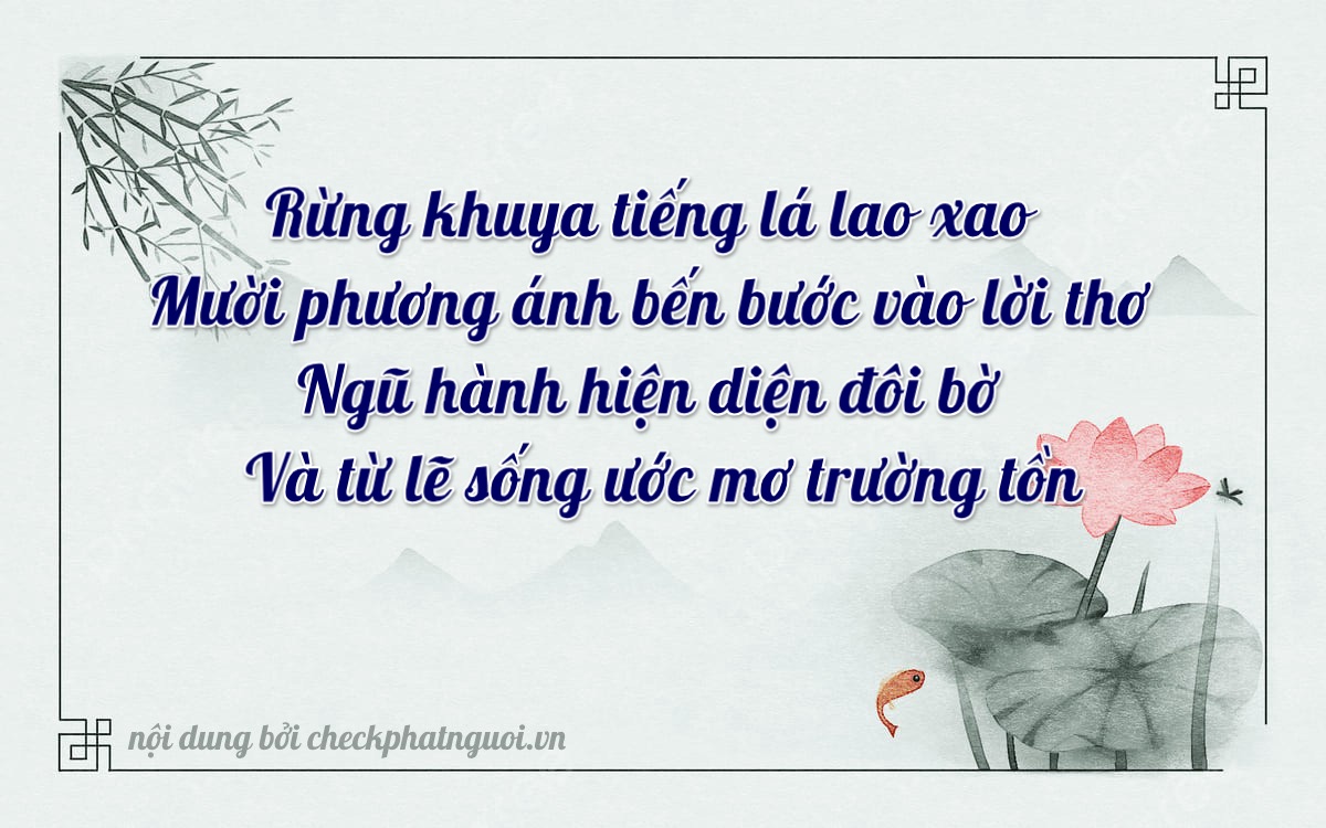 Bài thơ ý nghĩa cho <b>biển số 59TA-14619</b> tại website checkphatnguoi.vn