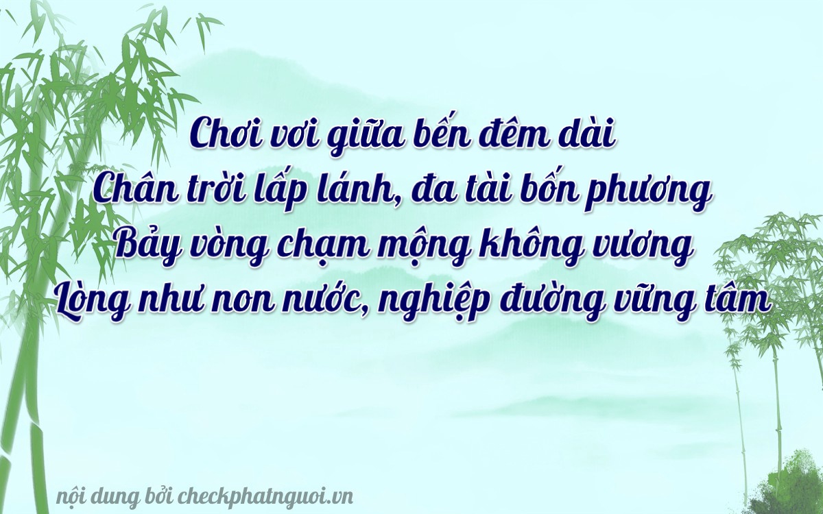 Bài thơ ý nghĩa cho <b>biển số 59U1-17165</b> tại website checkphatnguoi.vn