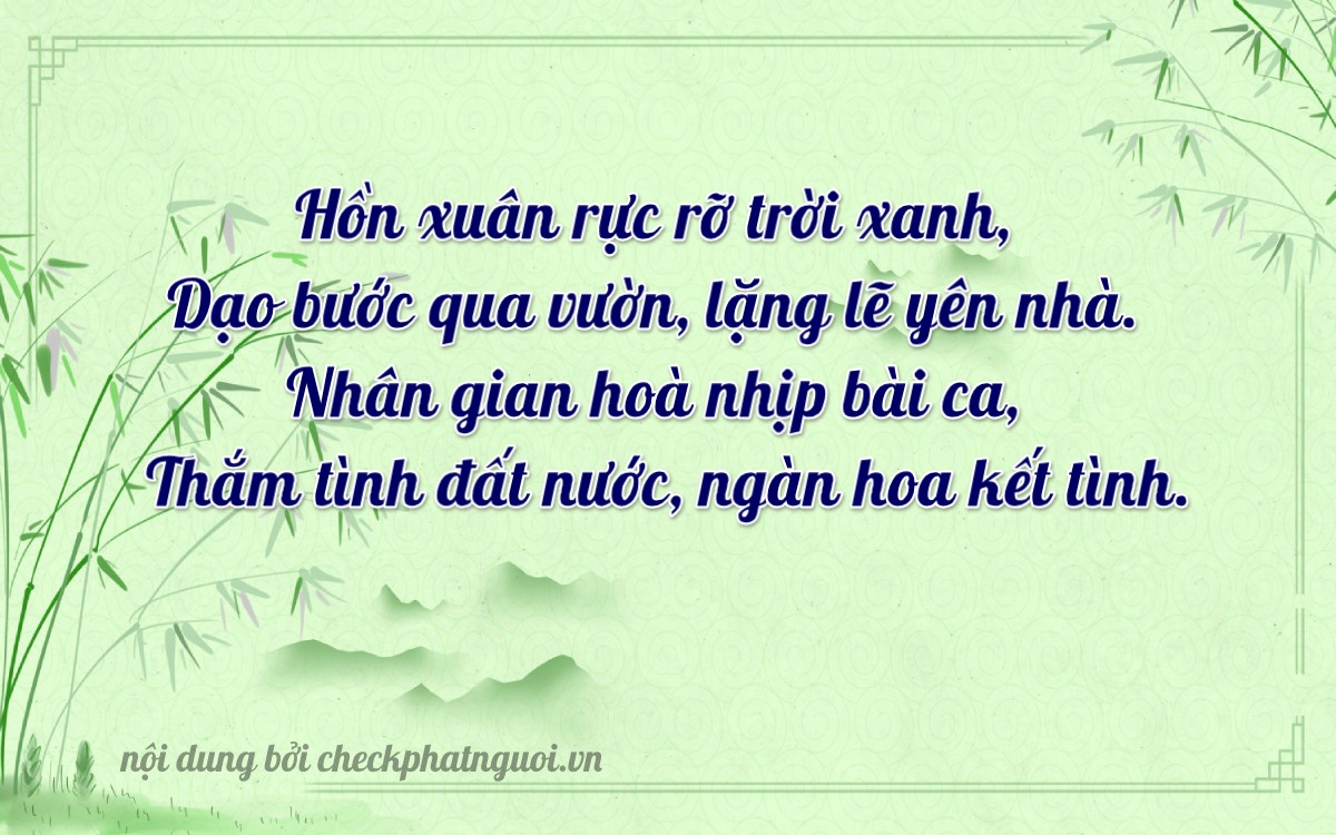 Bài thơ ý nghĩa cho <b>biển số 59U2-18657</b> tại website checkphatnguoi.vn