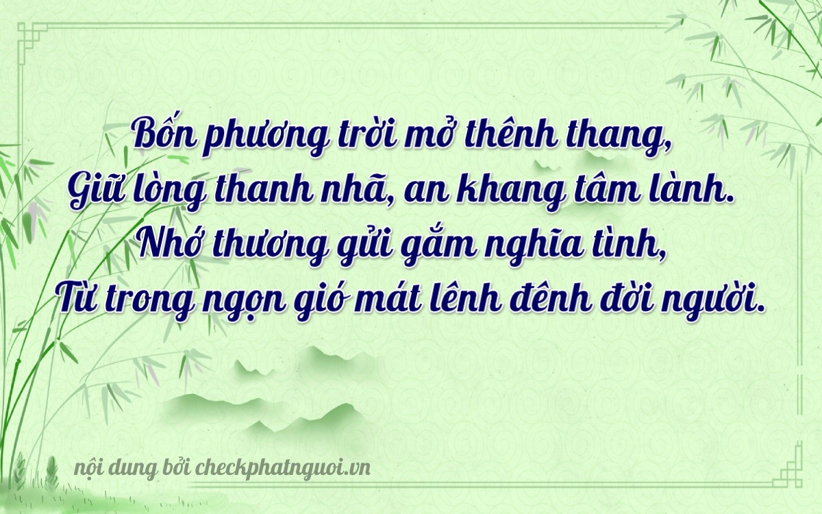 Bài thơ ý nghĩa cho <b>biển số 59U2-41529</b> tại website checkphatnguoi.vn