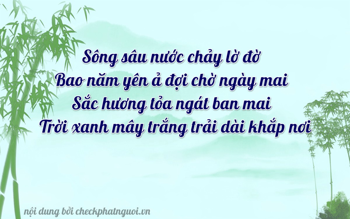 Bài thơ ý nghĩa cho <b>biển số 59U2-48011</b> tại website checkphatnguoi.vn