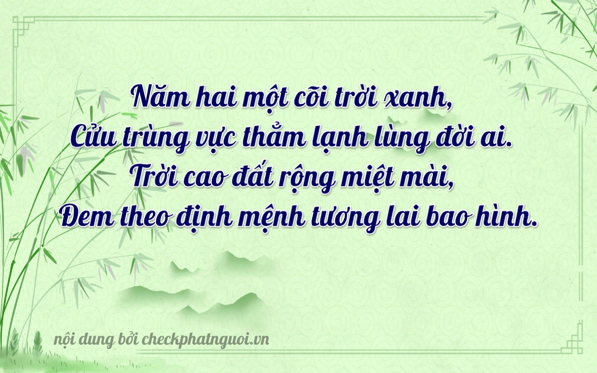 Bài thơ ý nghĩa cho <b>biển số 59U2-53290</b> tại website checkphatnguoi.vn