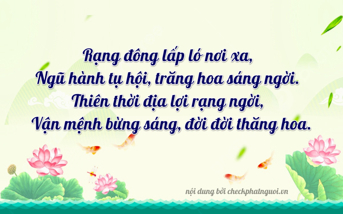 Bài thơ ý nghĩa cho <b>biển số 59V1-68454</b> tại website checkphatnguoi.vn