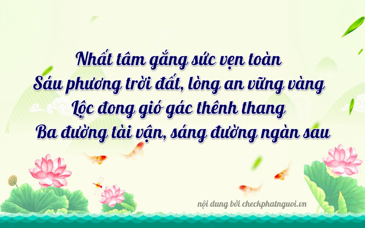 Bài thơ ý nghĩa cho <b>biển số 59V2-16613</b> tại website checkphatnguoi.vn