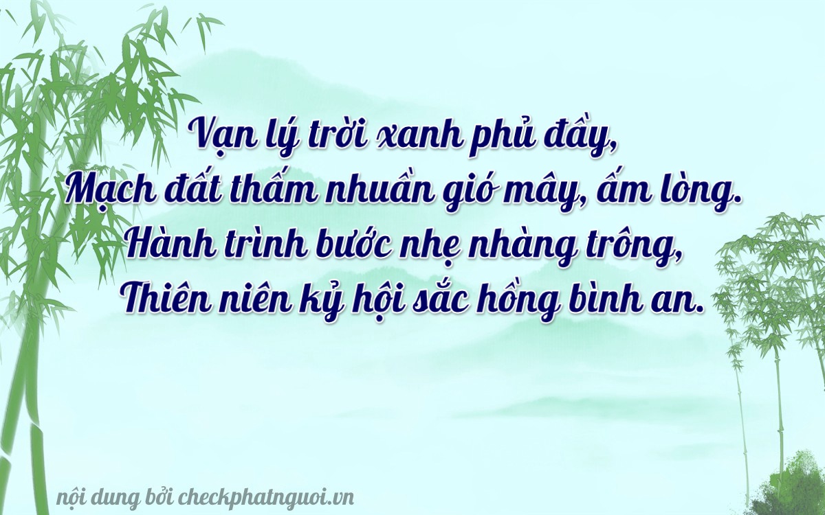 Bài thơ ý nghĩa cho <b>biển số 59V2-70118</b> tại website checkphatnguoi.vn