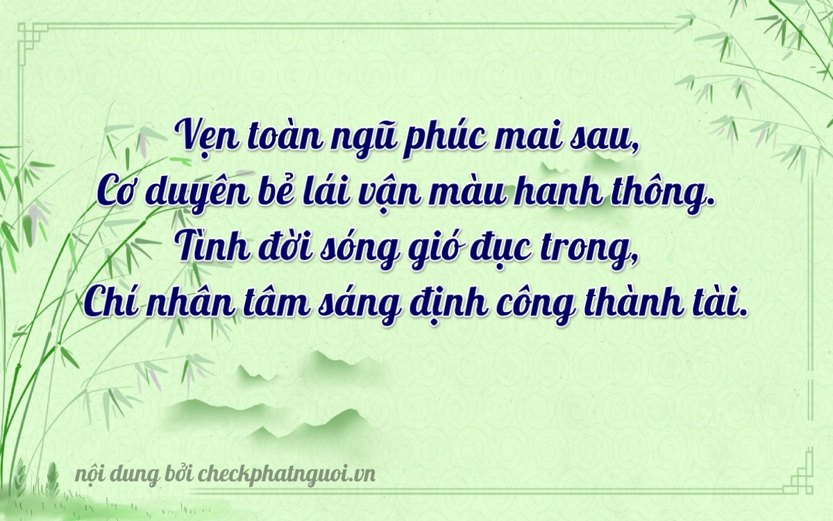 Bài thơ ý nghĩa cho <b>biển số 59V3-27373</b> tại website checkphatnguoi.vn