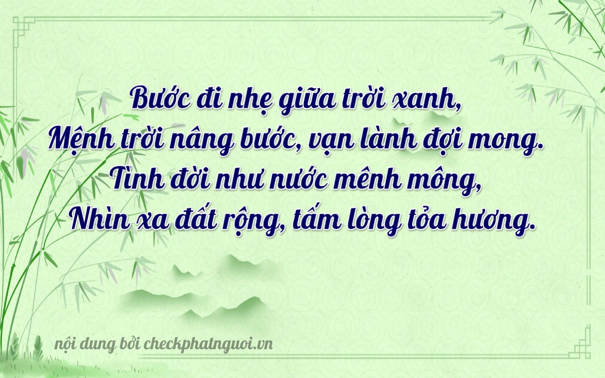 Bài thơ ý nghĩa cho <b>biển số 59V3-57255</b> tại website checkphatnguoi.vn
