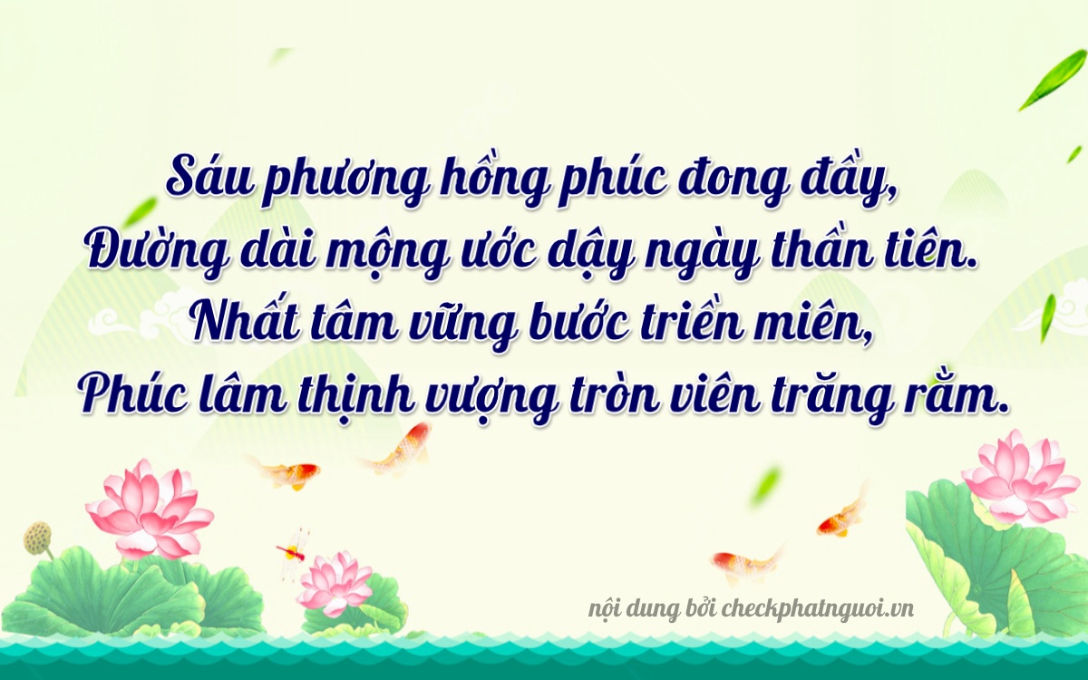 Bài thơ ý nghĩa cho <b>biển số 59V3-61655</b> tại website checkphatnguoi.vn