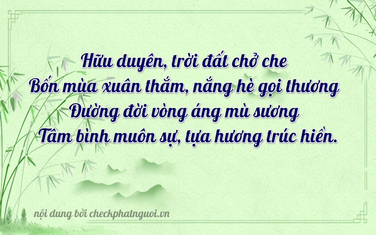 Bài thơ ý nghĩa cho <b>biển số 59V3-74424</b> tại website checkphatnguoi.vn